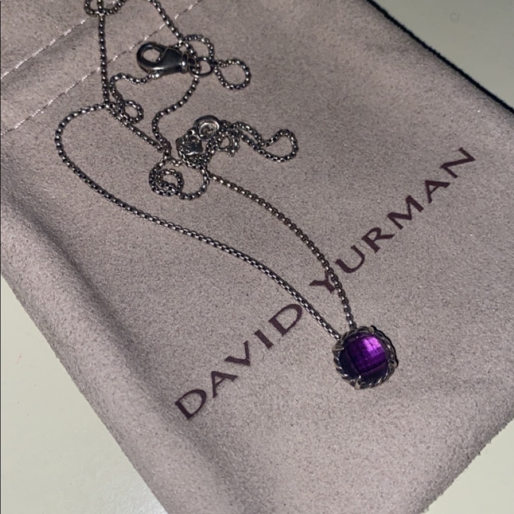 David and Sybil Yurman’s purple Châtelaine Collection necklace .